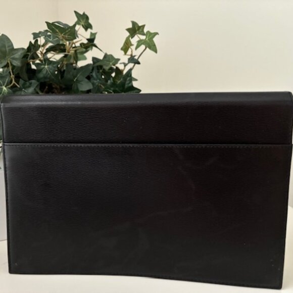 DUNHILL LEATHER WRISTLET/CLUTCH-BLACK🌟-VINTAGE